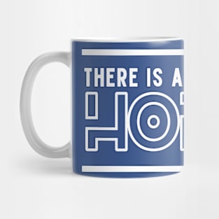 Dark Blue White Typography Hope Mug